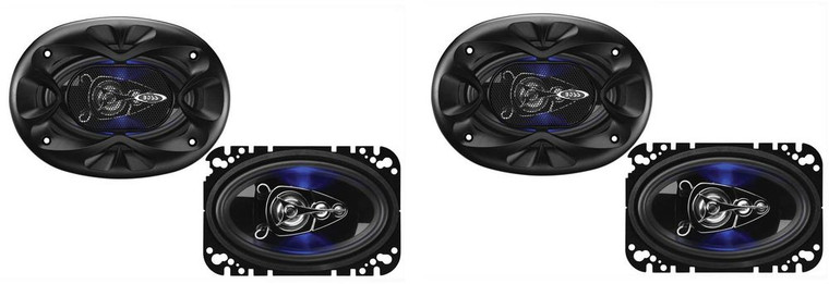 (4) Boss Audio Rage 4" x 6" Speakers Boss Audio Rage 4" x 6" 4 Way 250W Full Range Speakers (4 Total)