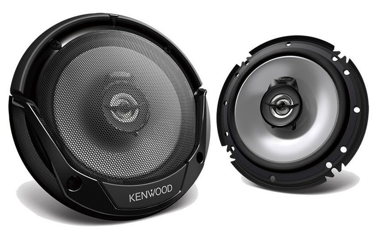 4) Kenwood KFC-1666S 6.5" 2-Way Coaxial Speakers 600W Max (60W RMS) 6.5" KFC 2-Way Coaxial Car Speakers Package