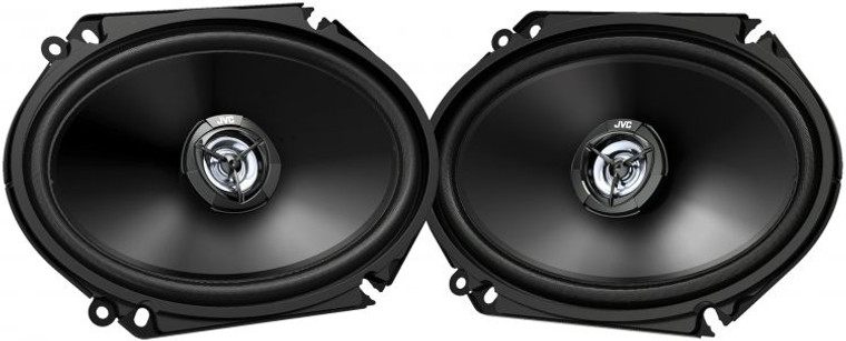JVC CS-DR6821 DR Series 6 x 8" 2-Way Coaxial Car Speakers | 300W Max Power