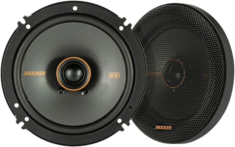 Kicker KSC650 (47KSC6504) KS Series 6.5" 2-way Car Speakers with Silk Dome Tweeters