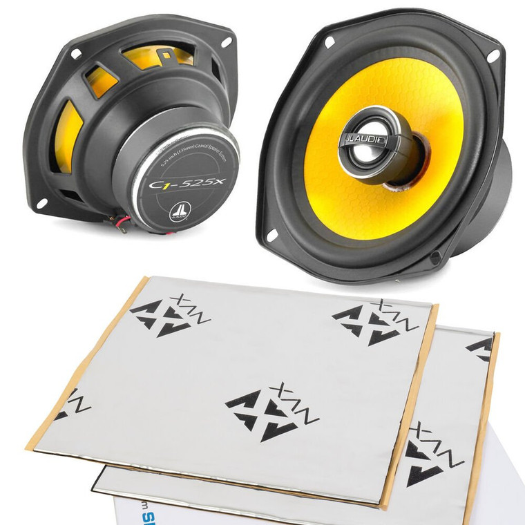 JL Audio C1-525x (C1525x) + Free Sound Deadening 450W Peak (100W RMS) C1 5.25" 2-Way Coaxial Car Speakers