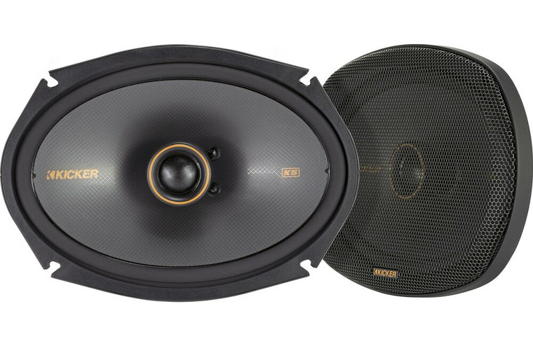 Kicker KSC690 (47KSC6904) 6 x 9" Coaxial Speakers with Silk Dome Tweeters