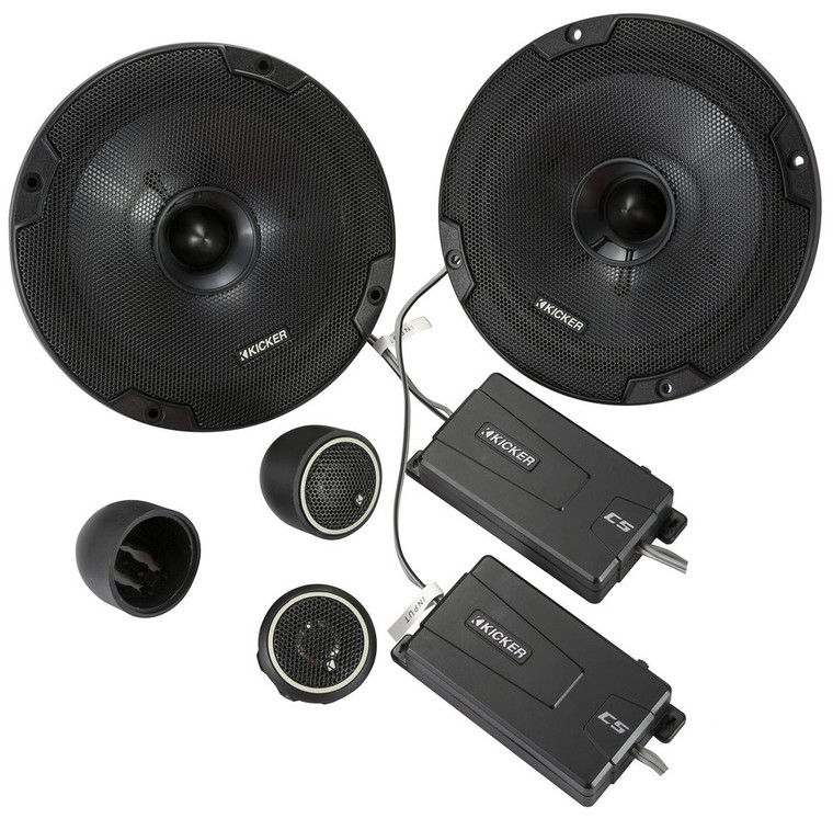 Kicker CSS67 (46CSS674) 300W Peak (100W RMS) CS Series 6-3/4" Component Speaker System