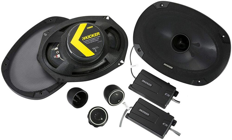 Kicker CSS68 (46CSS684) 225W CSS Series 6" x 8" Component Car Audio Speaker System