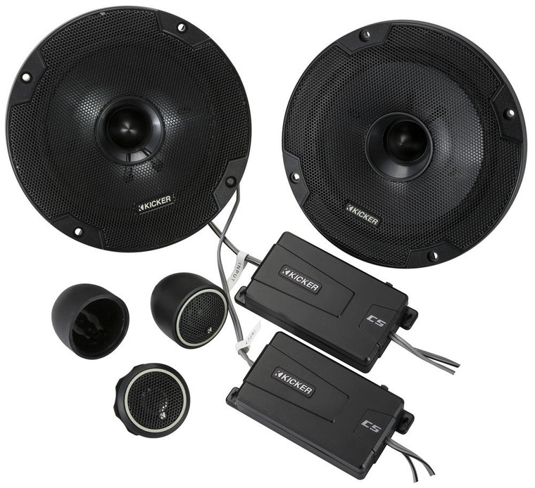 Kicker CSS65 (46CSS654) 300W Peak (100W RMS) CS Series 6-1/2" Component Speaker System