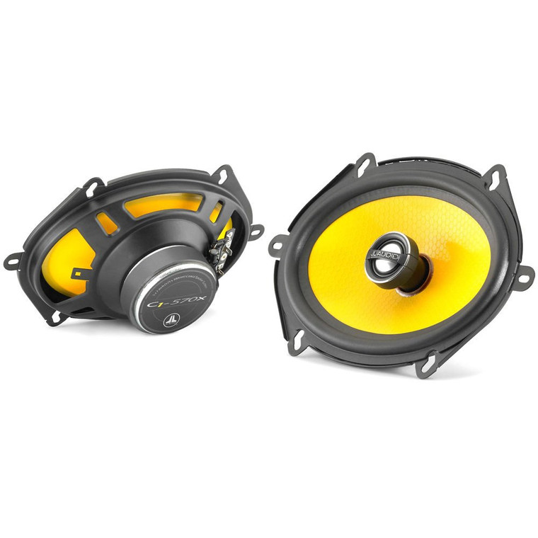JL Audio C1-570x (C1570x) 450W Peak (100W RMS) 5" x 7" (6" x 8") C1 2-Way Coaxial Car Speakers