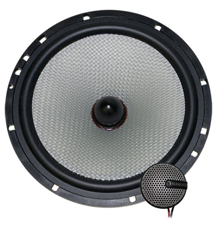 Diamond Audio DMD65V DMD Series 6.5" 2-Way Convertible Component Speakers with Included Crossover