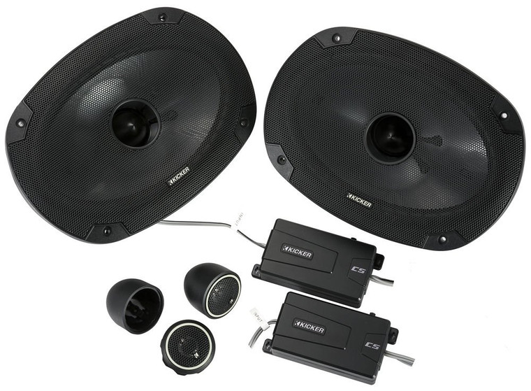Kicker CSS69 (46CSS694) 450W Peak (150W RMS) CS Series 6" x 9" Component Speaker System