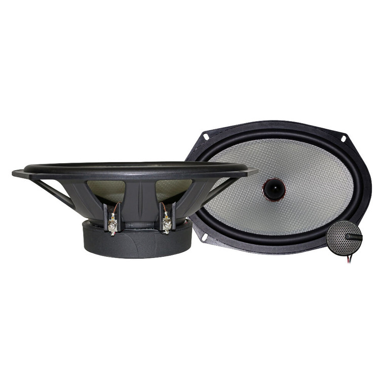 Diamond Audio DMD69V DMD Series 6" x 9" 2-Way Convertible Component Speakers with Included Crossover