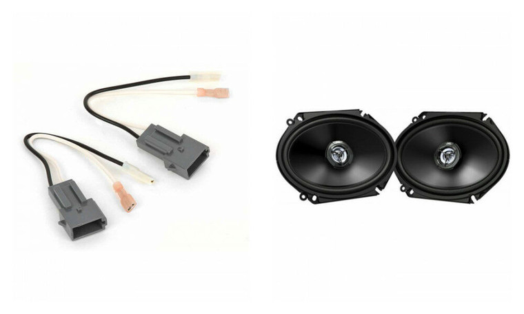 JVC 6x8" Front+Rear Factory Speaker Replacement Kit For 1999-2003 Ford F-150