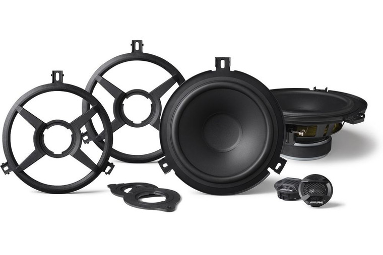 Alpine SPV-65X-WRA 225W Max (75W RMS) 6-1/2" 2-Way Component Speaker System for Select Jeep Wrangler Vehicles