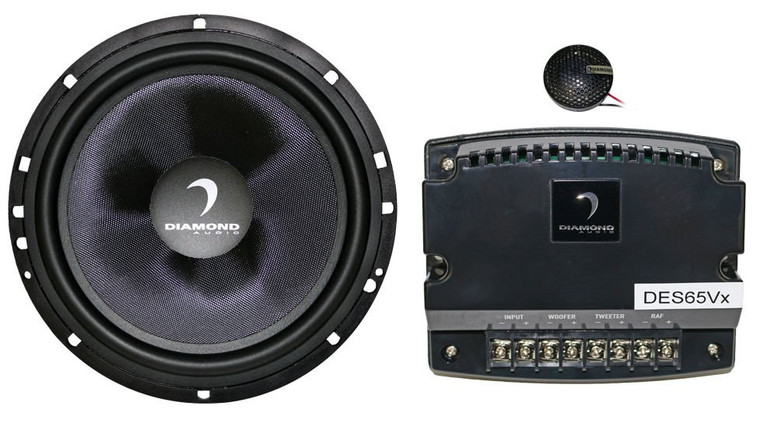 Diamond Audio DES65C DES Series 6.5" 2-Way Component System with Included Crossover Networks