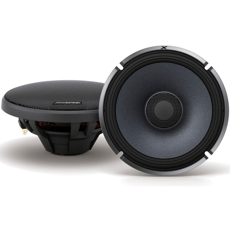 Alpine X-S65 660W Max (220W RMS) 6.5" X-Series 2-Way Coaxial Car Speakers