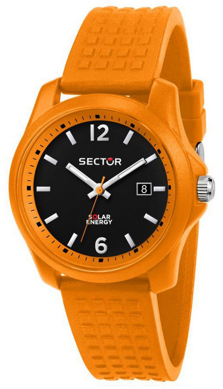 Sector 16.5 Black Dial Silicon Strap Quartz R3251165004 Men's Watch