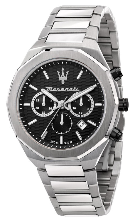Maserati Stile Chronograph Black Dial Quartz R8873642004 100m Men's Watch