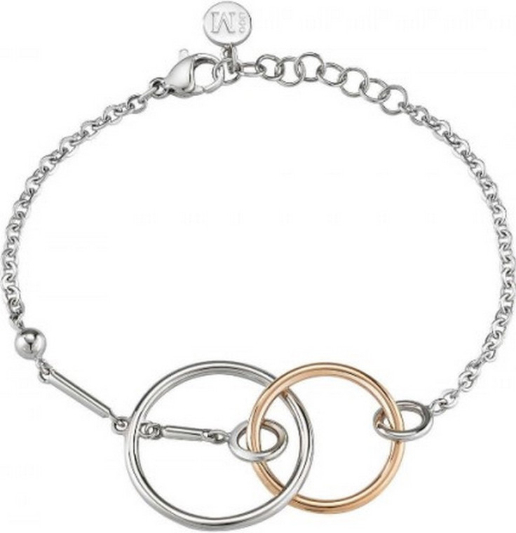 Morellato Cerchi Stainless Steel Pvd Rose Gold Tone Sakm16 Women's Bracelet