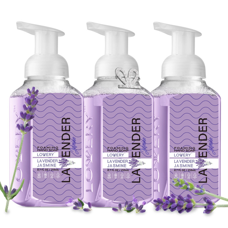 Foaming Hand Soap in Lavender -Moisturizing Hand Soap, 3Pack