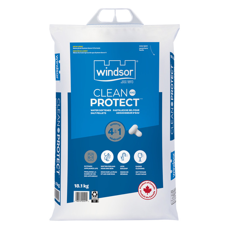 Windsor Water Softener Pellets | Improve Home Water Quality | 18.1KG Unit