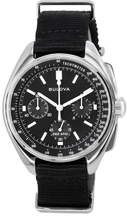 Bulova Lunar Pilot Special Edition Chronograph Black Dial Quartz 96a225 Men's Watch