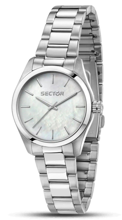 Sector 270 Just Time Stainless Steel Mother Of Pearl Dial Quartz R3253578510 Women's Watch