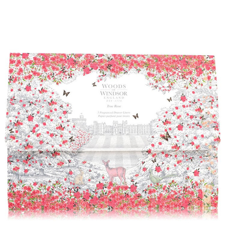 True Rose by Woods of Windsor 5 Perfumed Drawer Liners -- for Women