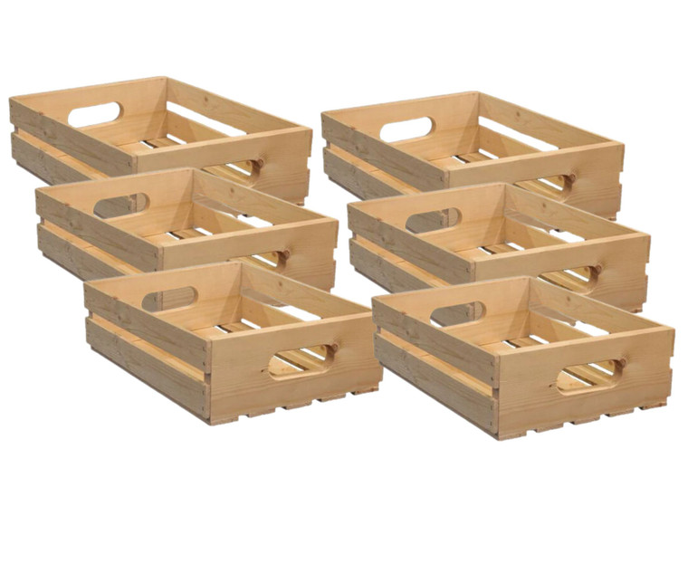 A2ZHOME Pine Tray 16 Inch X 12.5 Inch X 4.75 - Case of 6-A2ZHOME
