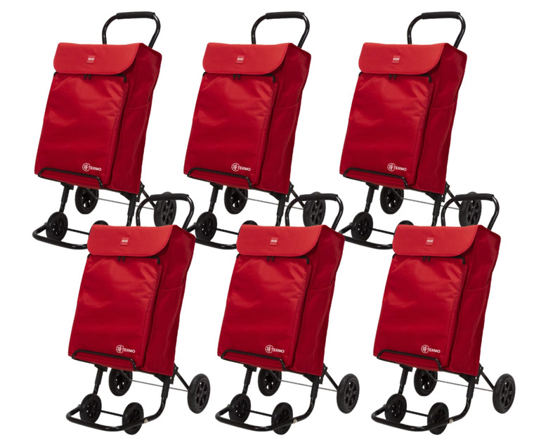Playmarket Forzudo Duett Shopping Cart - 4-Wheel - Red - 18" X 8" X 40" (6/CASE)-A2ZHOME