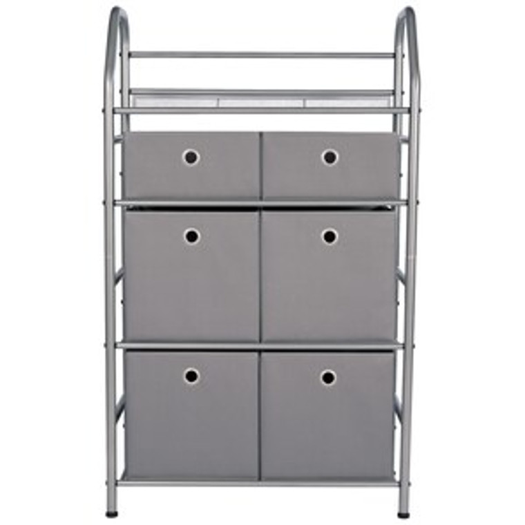 Neatfreak 4 Tier Metal Home Storage Organizer with Bins - 16" X 11" X 28"-A2ZHOME