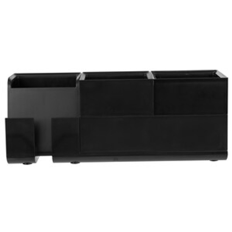 Bostitch Konnect Stackable Desk Organizer, 4-Piece - 11"x5"x5", Black-A2ZHOME