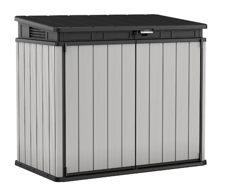 Keter Premier XL 41 cu.ft. Horizontal Resin Outdoor Storage Shed - Weather Resistant-A2ZHOME