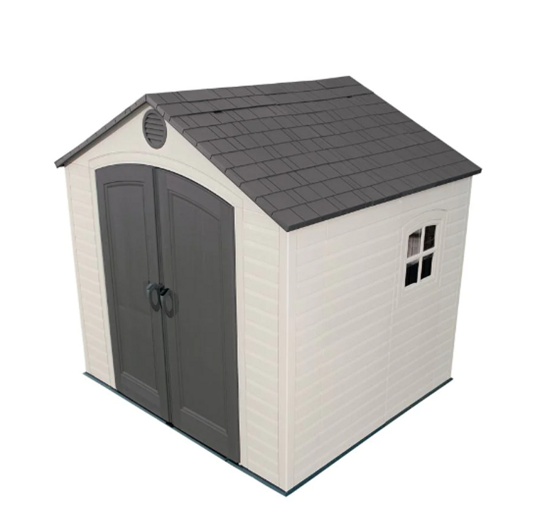 Lifetime 8 Ft. x 7.5 Ft. Outdoor Storage Shed - Spacious and Durable Garden Shed Solution-A2ZHOME