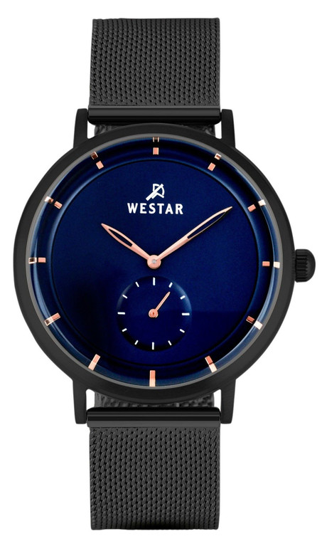 Westar Profile Stainless Steel Blue Dial Quartz 50247bbn604 Men's Watch
