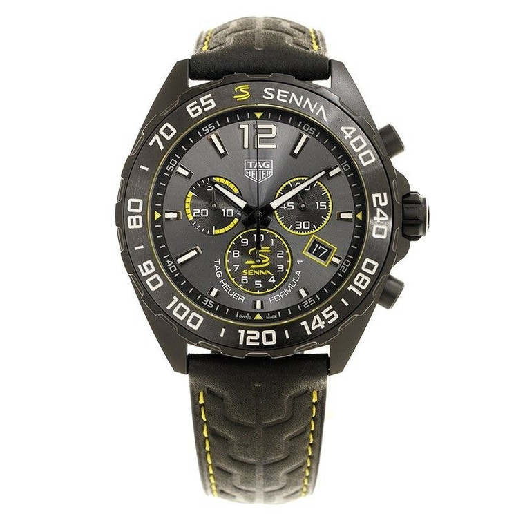 Tag Heuer Formula 1 X Senna Chronograph Grey Dial Quartz Caz101aj.fc6487 200m Men's Watch