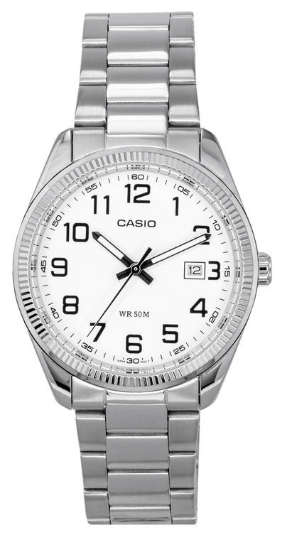 Casio Standard Analog Stainless Steel White Dial Quartz Mtp-1302d-7b Men's Watches