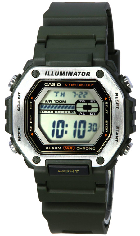 Casio Standard Digital Black Dial Quartz Mwd-110h-3a Mwd110h-3 100m Men's Watch