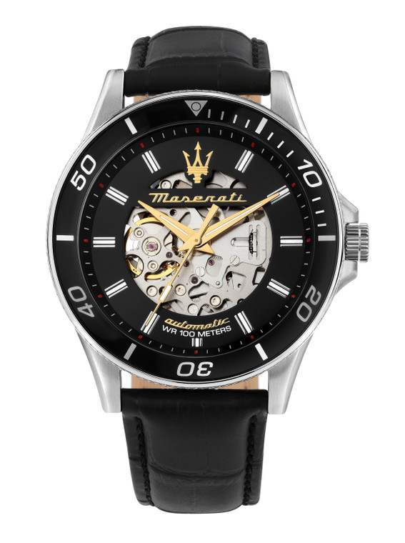 Maserati Sfida 2024 Year Of The Dragon Limited Edition Black Skeleton Dial Automatic R8821140003 100m Men's Watch