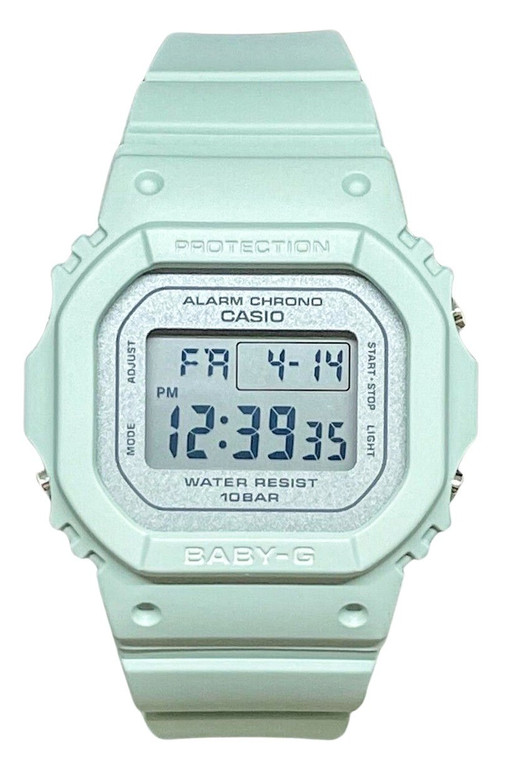 Casio Baby-g Digital Green Resin Strap Quartz Bgd-565sc-3 100m Women's Watch