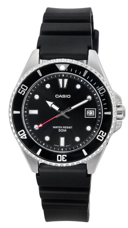 Casio Standard Analog Resin Strap Black Dial Quartz Mdv-10-1a1 Men's Watch