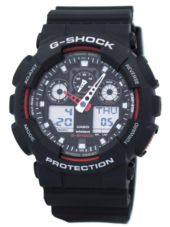 Casio G-shock Velocity Indicator Alarm Ga-100-1a4 Ga100-1a4 Men's Watch