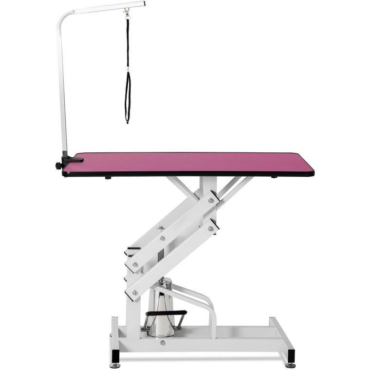 A2ZHOME 42.5INCH HYDRAULIC PET GROOMING TABLE PINK COLOR