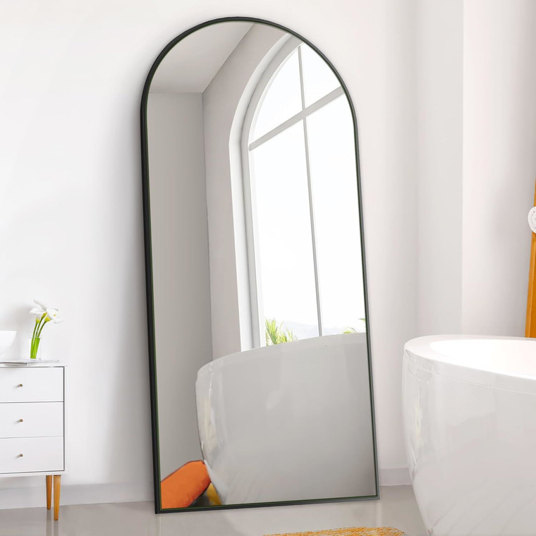 A2ZHOME 71x28 Inch Arch Full Length Mirror – Modern Elegance for Any Space