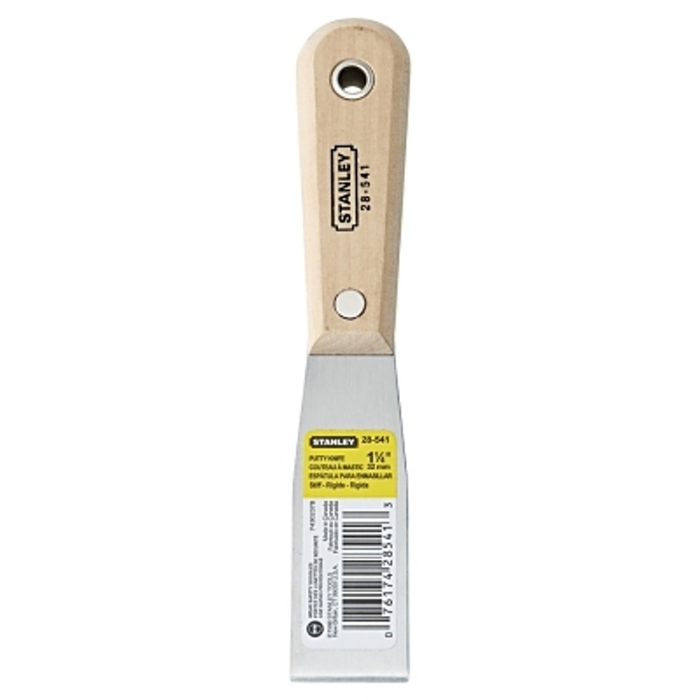 Stanley® Products Stanley® Wood Handle Putty Knife, 1-1/4 in Wide, Stiff Blade