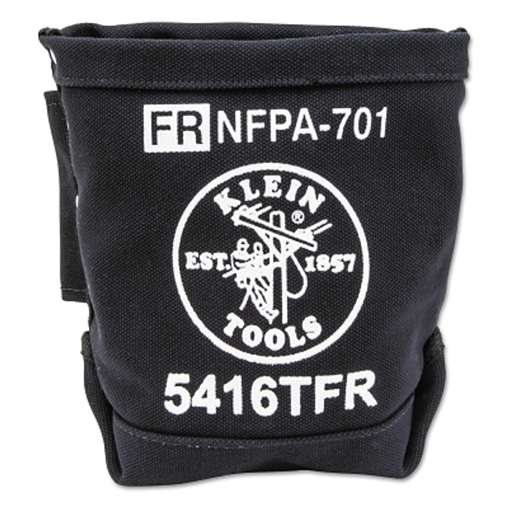 KLEIN TOOLS Flame-Resistant Canvas Bolt Bag, 1 Compartment, 9 in H x 10 in W