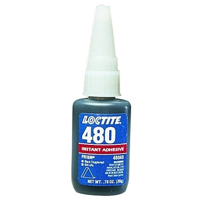 Henkel Corporation Loctite® 480™ Prism® Toughened Instant Adhesive, 20 g, Tube, Black