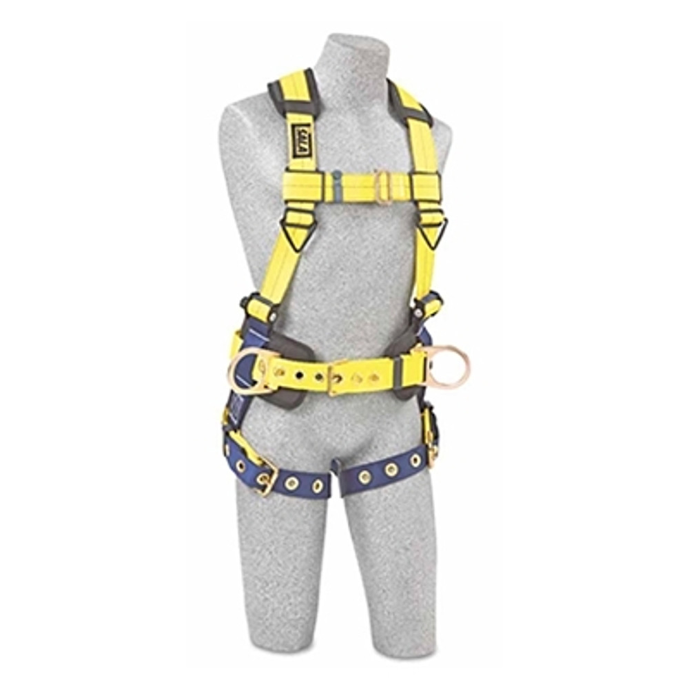 3M™ DBI-SALA® Delta™ Construction Style Harness, (2) Waist D-Rings; Back D-Ring, Large