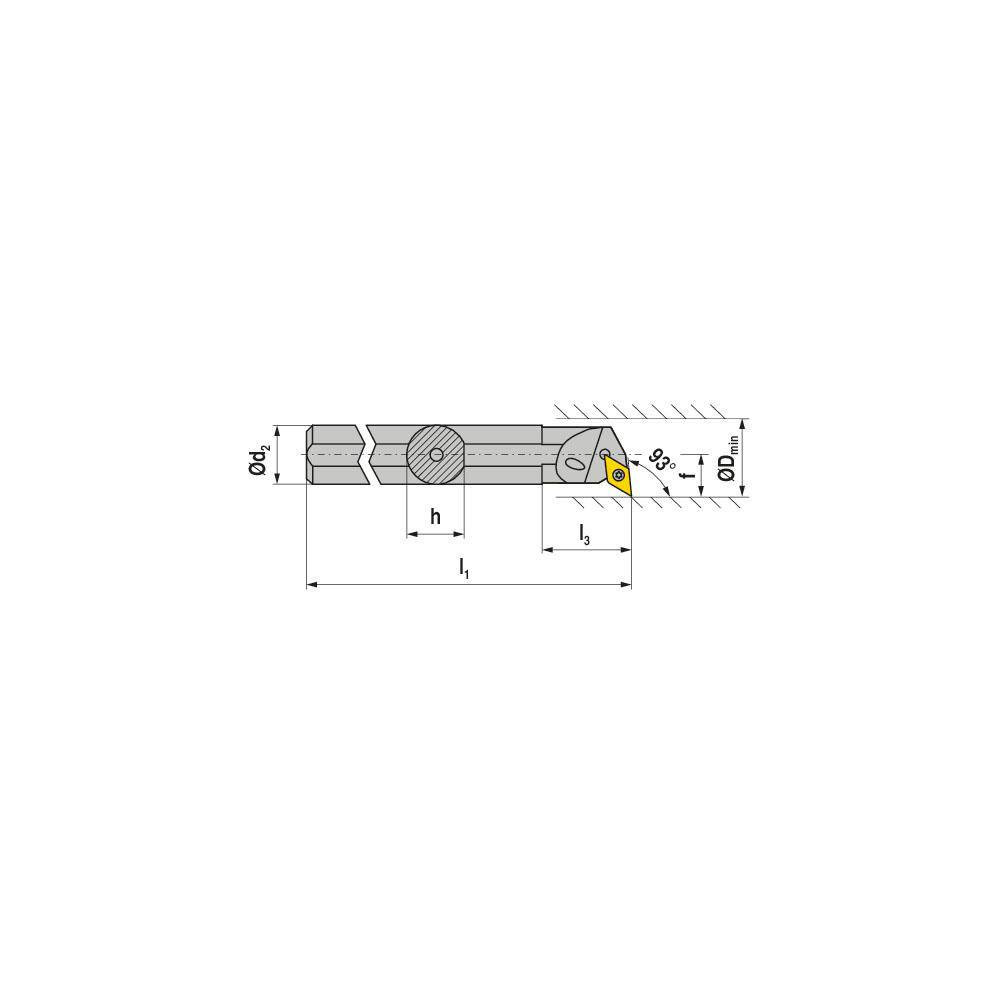 Ceratizit 7872120617 Indexable Boring Bars; Minimum Bore Diameter (Decimal Inch): 0.7500 ; Minimum Bore Diameter (Inch): 3/4 ; Maximum Bore Depth (Decimal Inch): 0.8300 ; Toolholder Style: SDUCL ; Tool Material: Steel ; Shank Diameter (Decimal Inch):