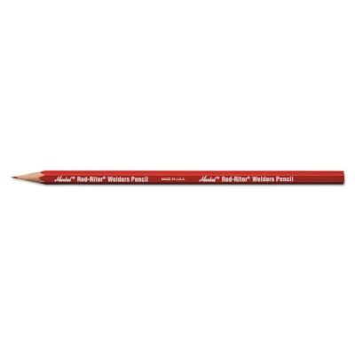LA-CO Industries Inc Markal® Silver-Streak and Red-Riter Welders Pencil, #2 Lead Grade, 4-5/8 in L, Red
