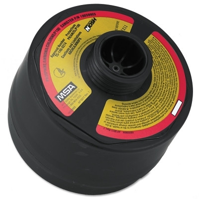 MSA Gas Mask Replacement Canister, for Advantage 3100 Facepiece, Cartridge/Filter, P100, Magenta/Olive, AM/CL/PH