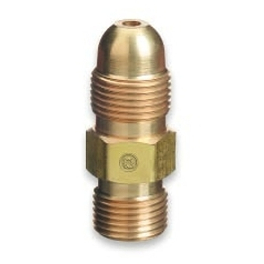 Western Enterprises 51 Brass Cylinder Adaptors, From CGA-510 POL Acetylene To CGA-300 Coml Acet 1 Piece