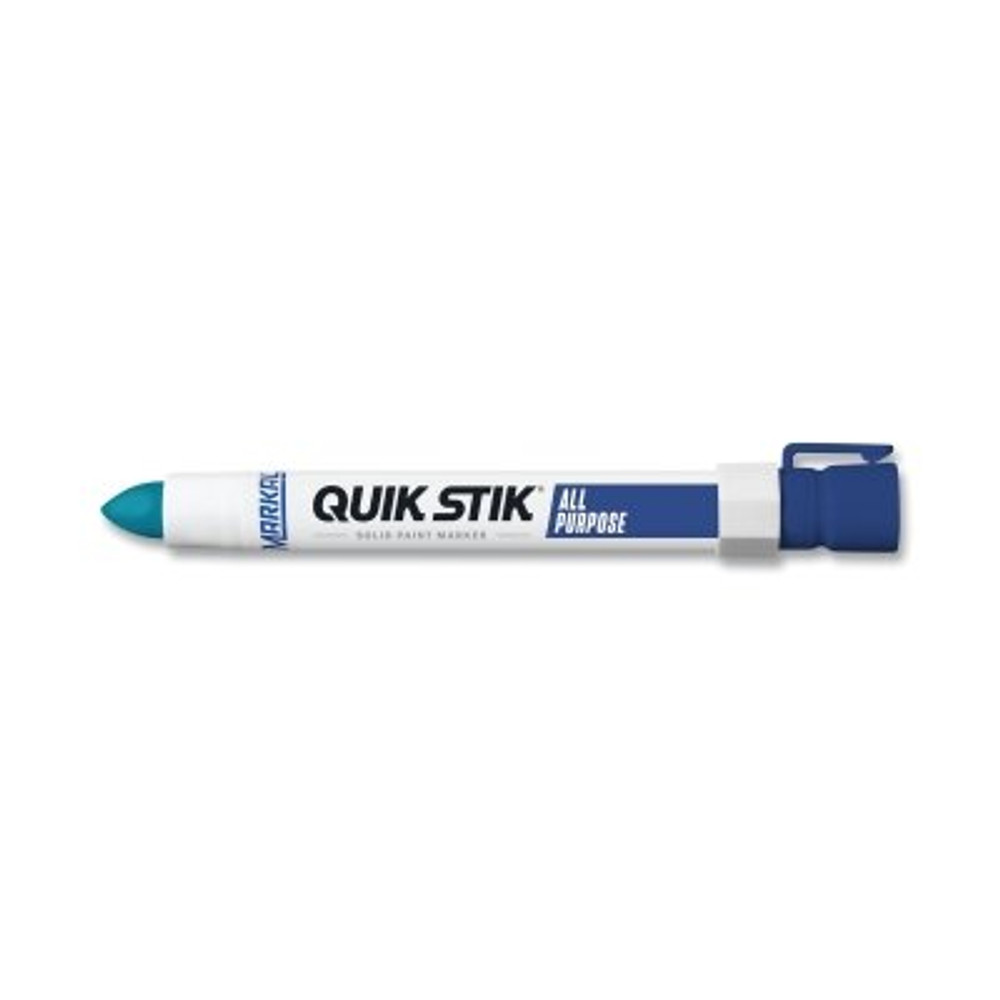 LA-CO Industries Inc Markal® 61070 Quik Stik® All Purpose Solid Paint Marker, 11/16 in Tip, 6 in L, Blue